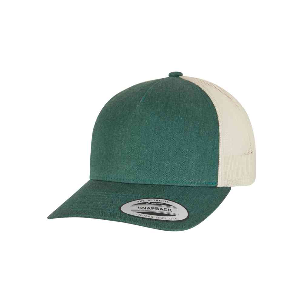 Flexfit - 5-Panel Retro 2-Tone Trucker cap - Green/Beige